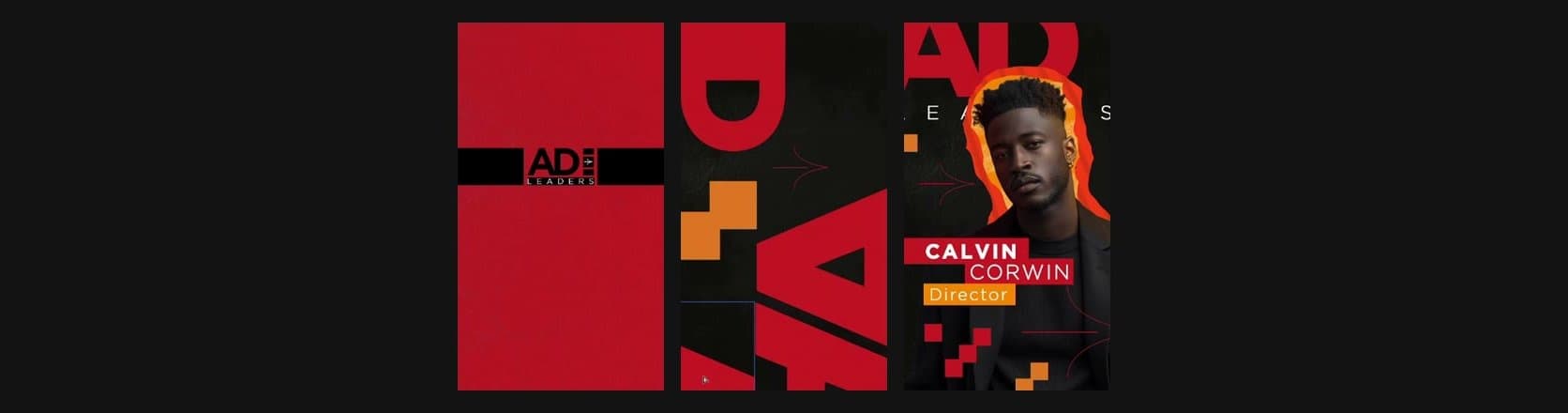 The AD Leaders event poster set